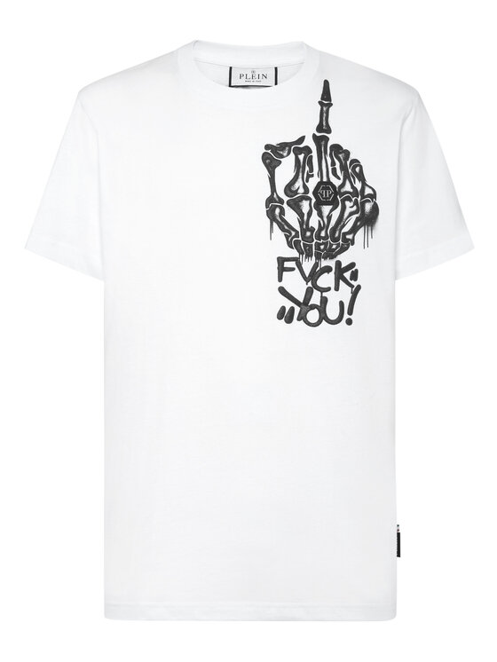 PHILIPP PLEIN PHILIPP PLEIN T-Shirt 11489 Bílá Regular Fit