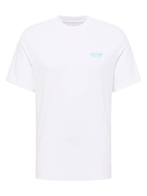 Mustang Mustang T-shirt ALVARADO Bianco Loose Fit