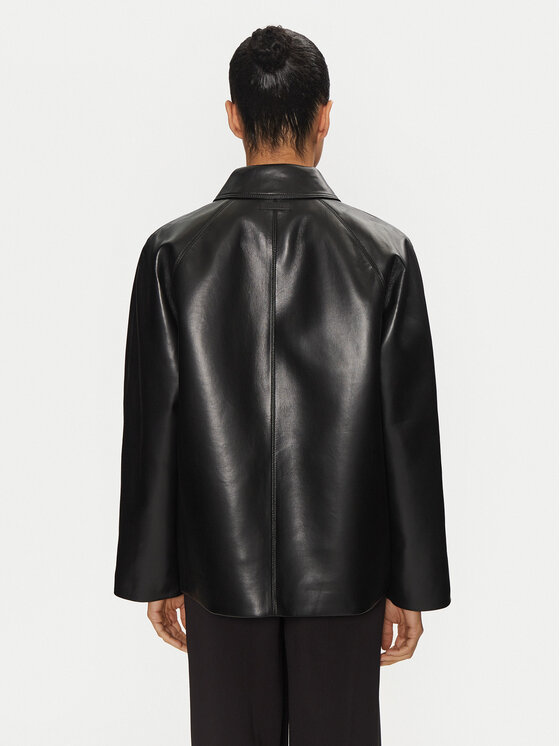 Calvin Klein Calvin Klein Lederjacke K20K208337 Schwarz Relaxed Fit