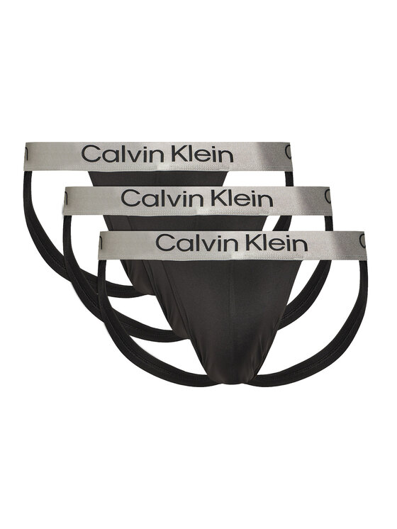 Calvin Klein Underwear Komplet slipów Jock Strap LV00NB4121 Czarny