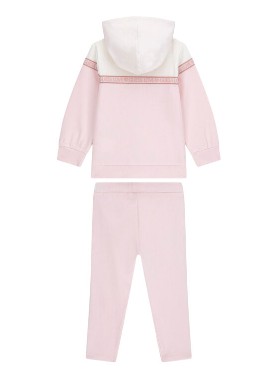 Guess Guess Souprava mikina a legíny K6RG00 KA6R4 Růžová Regular Fit