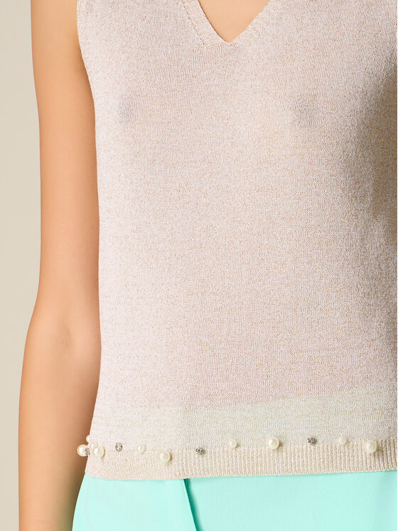 Oltre Oltre Maglione M528J005300N0A2 Crema Regular Fit