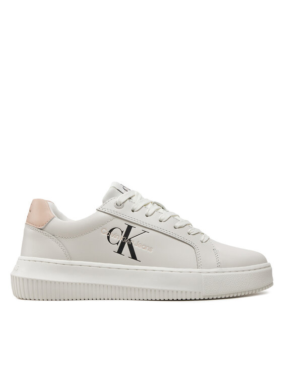 Calvin Klein Jeans Sneakersy Chunky Cupsole Mono Lth Wn YW0YW00823 Biela
