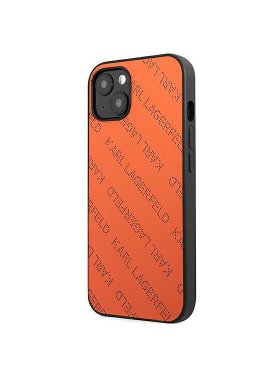 KARL LAGERFELD KARL LAGERFELD Etui na telefon Perforated Allover Pomarańczowy