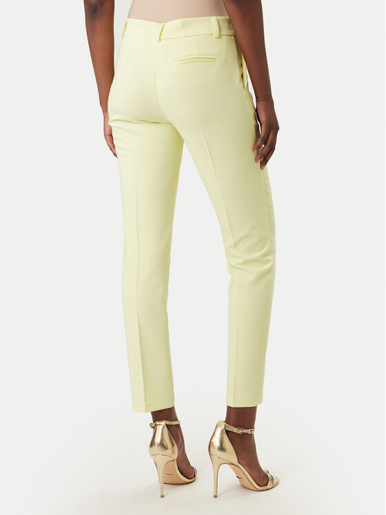 Rinascimento Rinascimento Riidest püksid CFC0128638003 Kollane Slim Fit
