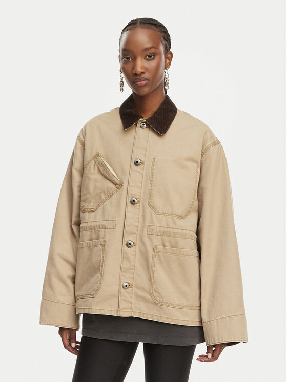 G-Star Raw Geacă Boyfriend Barn D28436-E347 Bej Relaxed Fit