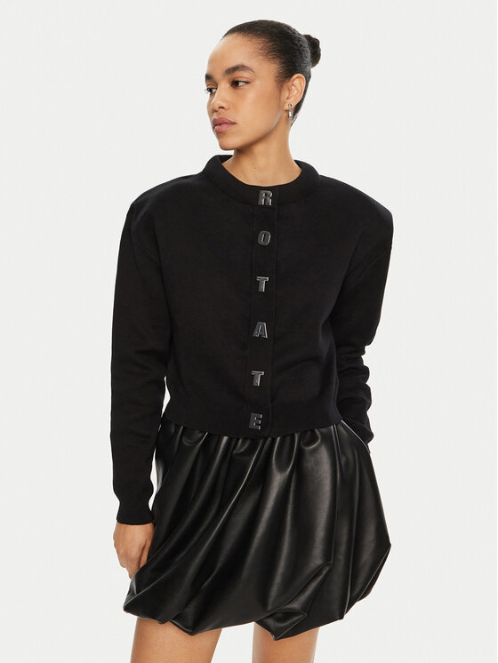 ROTATE ROTATE Kardigāns 113854 Melns Regular Fit