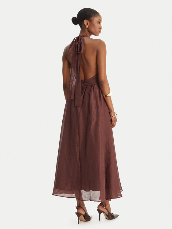 Bardot Bardot Koktejlové šaty Cavarly 60361DB Hnedá Regular Fit