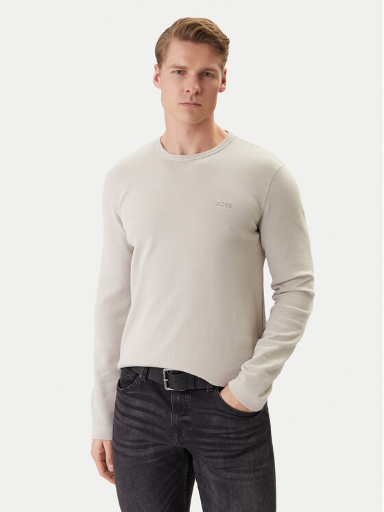 BOSS BOSS S dlouhým rukávem Tempesto 50520725 Béžová Regular Fit