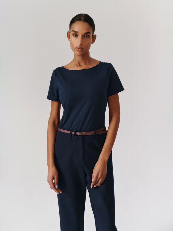 TATUUM TATUUM Bluzka MIKAJA Granatowy Classic Fit