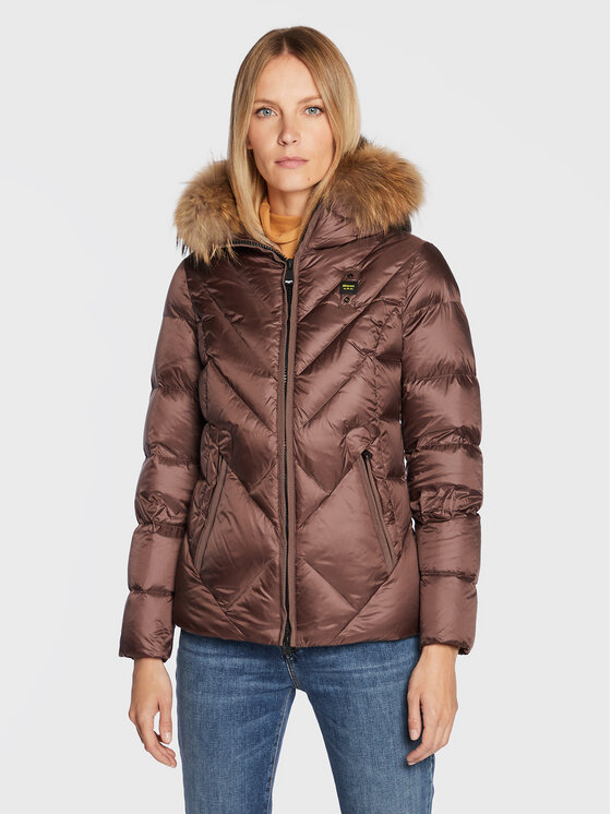 Blauer Blauer Pernata jakna Courtney BLDC03214 006047 Smeđa Regular Fit