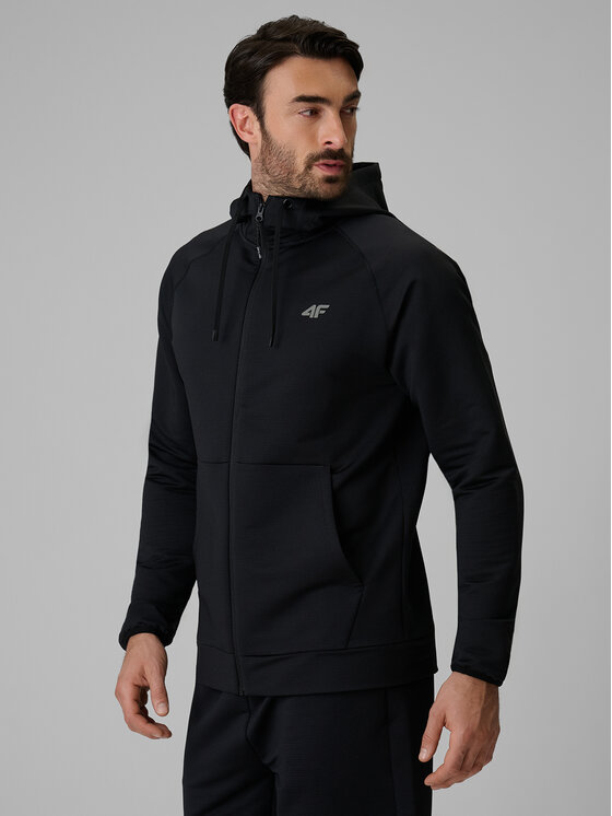 4F 4F Bluza techniczna NO LIMITS Czarny Regular Fit