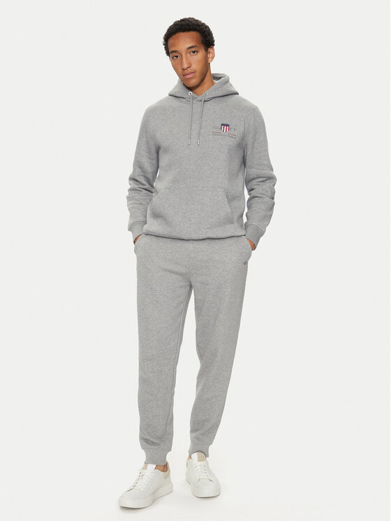 Gant Gant Spodnie dresowe Shield 2009026 Szary Regular Fit