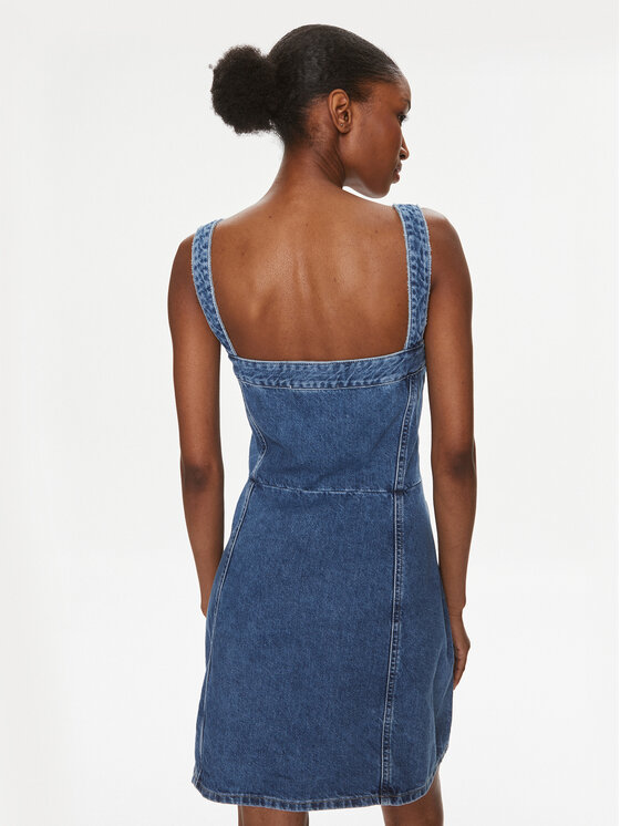 Calvin Klein Jeans Calvin Klein Jeans Дънкова рокля J20J222783 Син Regular Fit