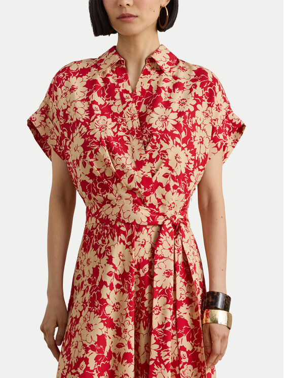LAUREN RALPH LAUREN LAUREN RALPH LAUREN Sukienka koszulowa 200P08692001 Czerwony Regular Fit