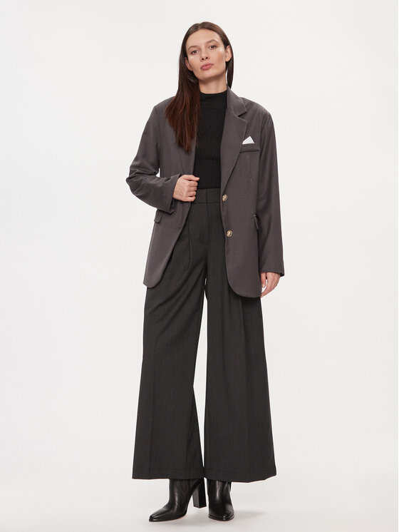 Maryley Maryley Marynarka 23IB123/52GR Szary Regular Fit