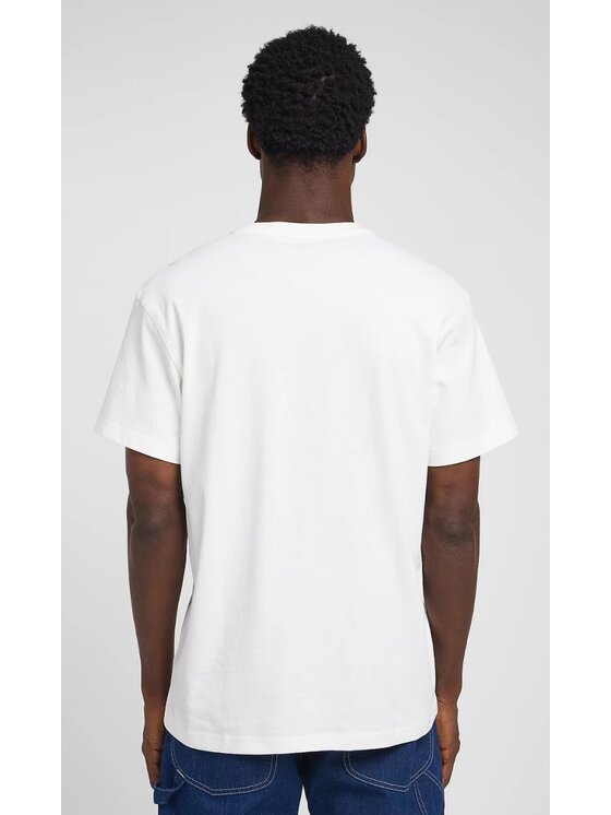 Lee Lee T-Shirt WORKWEAR Pocket Tee Biały Relaxed Fit