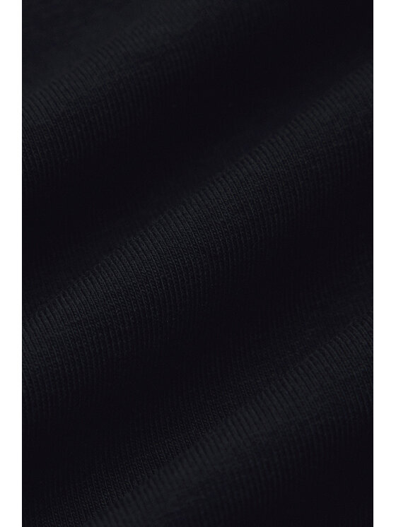 Lancerto Lancerto T-Shirt Koszulka Damska z Bawełną Czarna Savina TS073225000010 Czarny Slim Fit