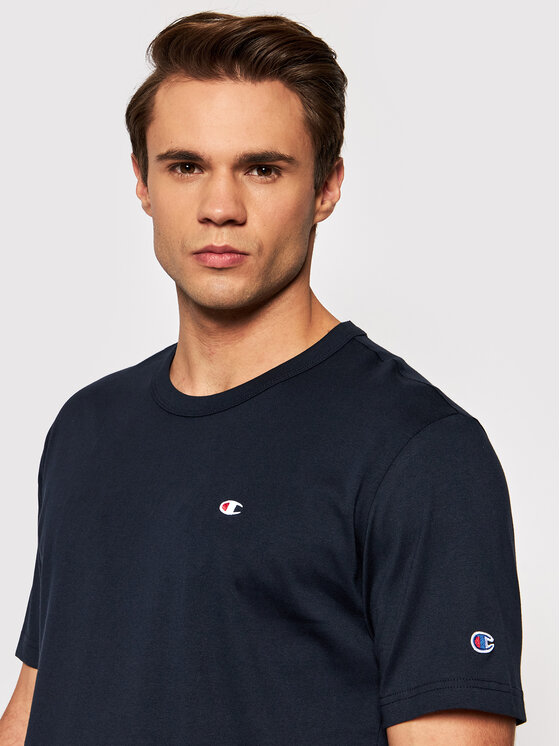 Champion T-shirt Crewneck Regular Bleu marine Fit 216545