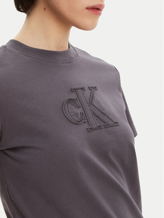 Calvin Klein Jeans Calvin Klein Jeans Tričko J20J225256 Sivá Regular Fit
