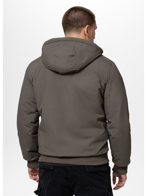 PITBULL PITBULL Kurtka przejściowa ELKWOOD III Brązowy Regular Fit