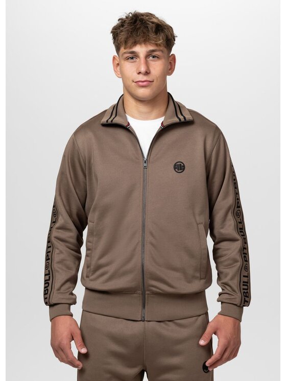 PITBULL PITBULL Bluza TAPE LOGO Brązowy Regular Fit