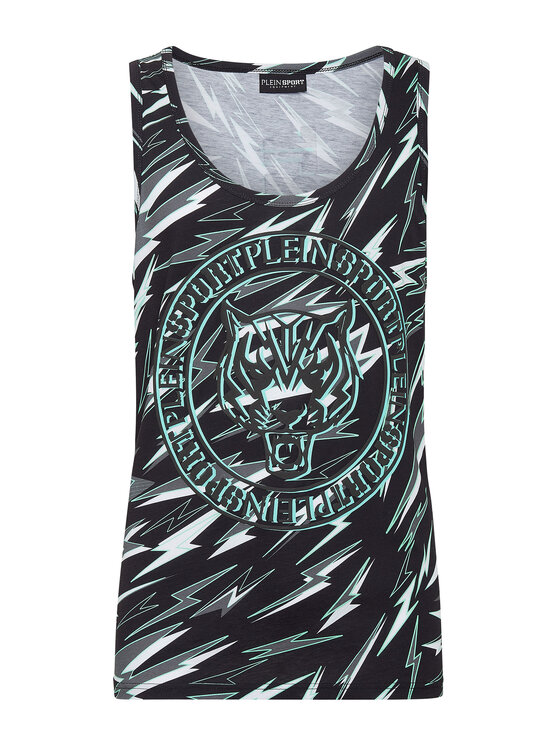 Plein Sport Plein Sport Tank top 2653 Czarny Regular Fit