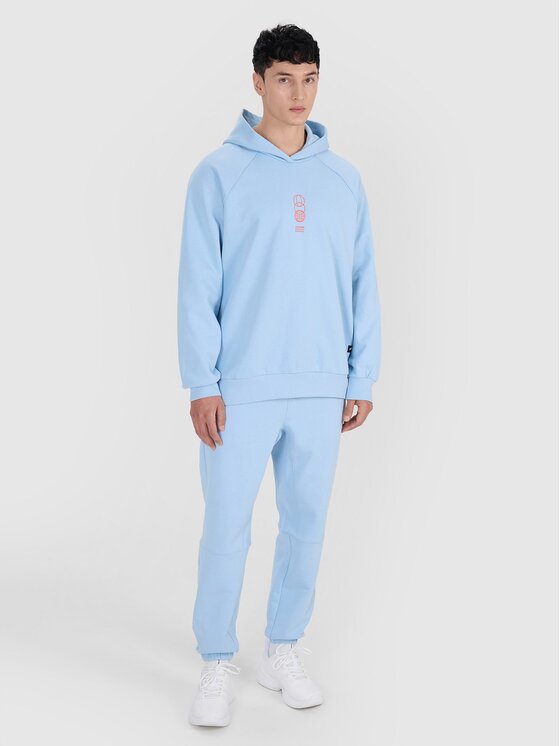 4F 4F Μπλούζα 4FRSS25TSWSM2111-34S Μπλε Regular Fit