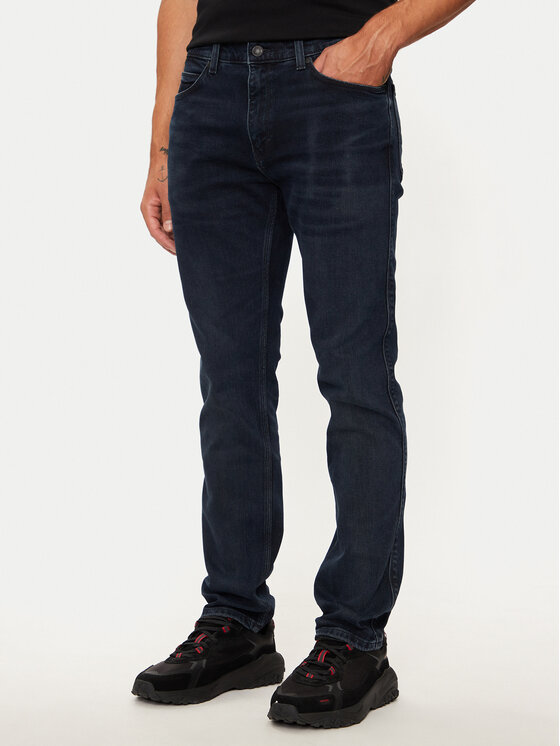 Hugo Jeans Hlače 50522152 Mornarsko Modra Slim Fit