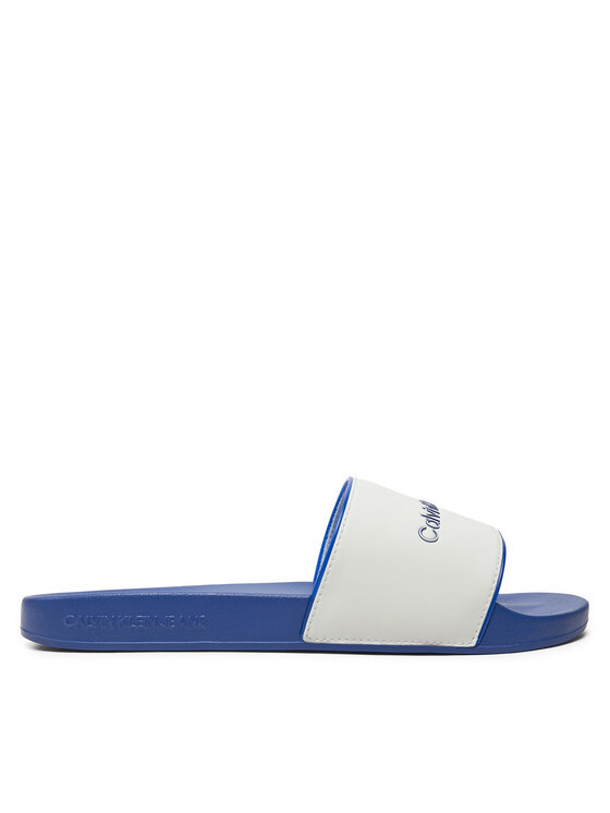 Calvin Klein Jeans Calvin Klein Jeans Чехли Slide Institutional YM0YM01019 Бял