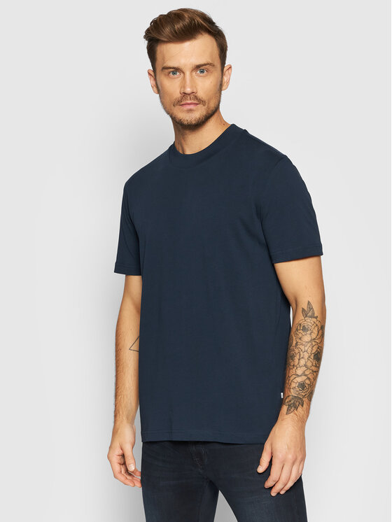 Selected Homme T-shirt Colman 16077385 Tamnoplava Relaxed Fit