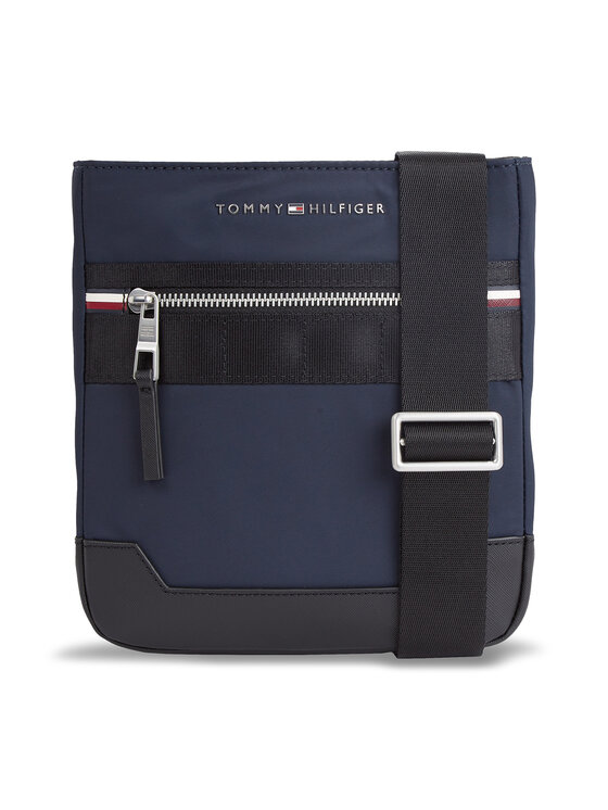 Tommy Hilfiger Crossover Torbica Th Elevated Nylon Mini Crossover AM0AM11570 Tamnoplava