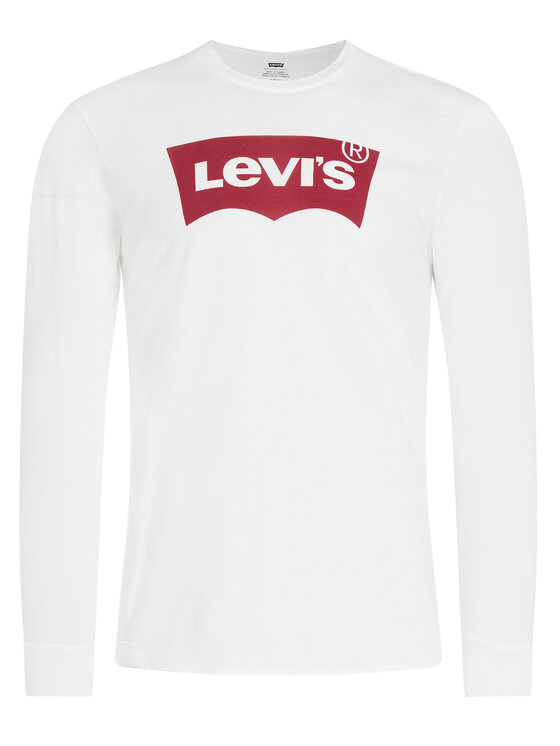 Levi's® Levi's® Тениска с дълъг ръкав Graphic Tee 36015-0010 Бял Regular Fit
