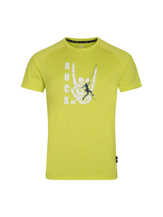 Dare2B Dare2B T-Shirt Tech Rock On Zielony Short Fit