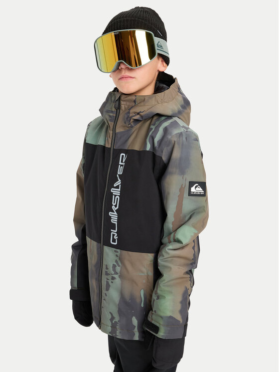 Quiksilver Quiksilver Snowboard kabát Side Hit Block EQBTJ03218 Khaki Regular Fit