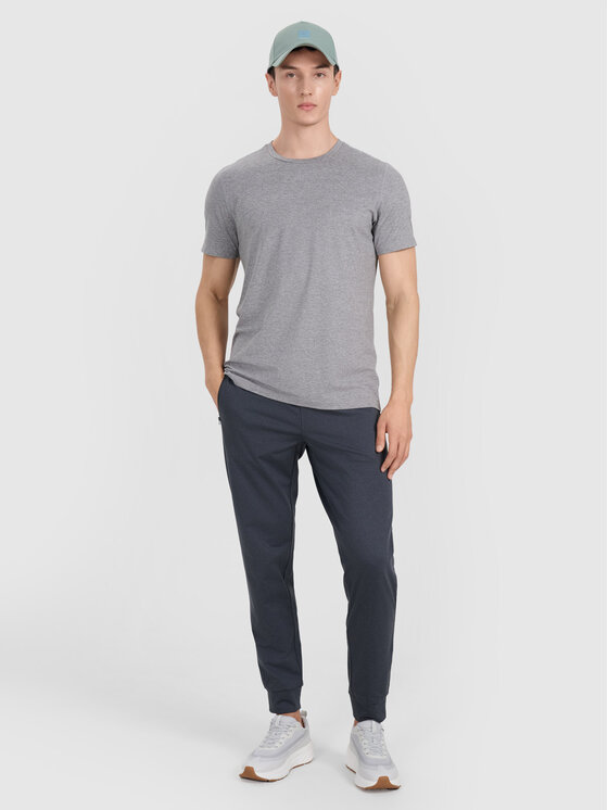 4F 4F Spodnie dresowe MULTI ACTIVE Szary ciemny Regular Fit
