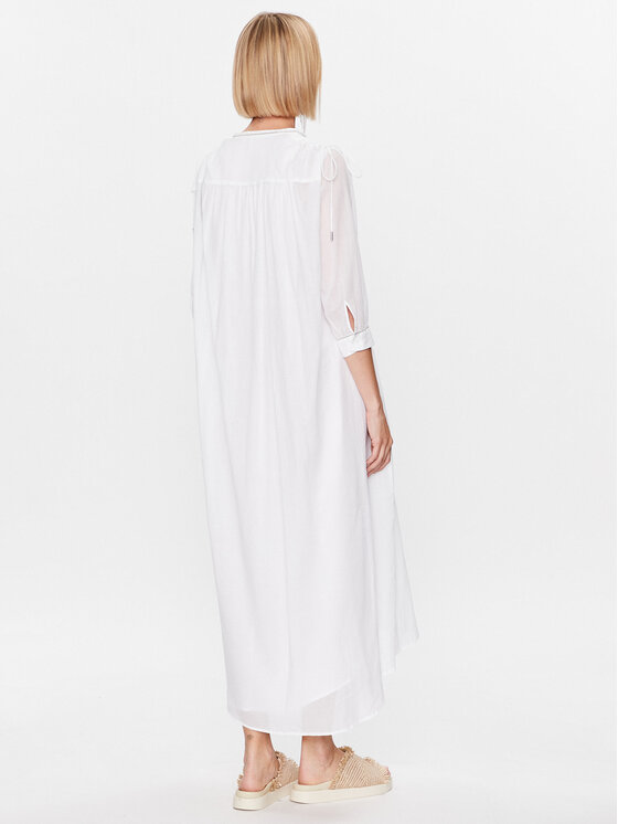Peserico Peserico Повсякденна сукня S02217L1 Білий Regular Fit
