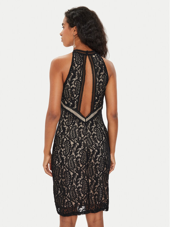 Guess Guess Koktel haljina New Liza W4YK0K KC760 Crna Bodycon Fit