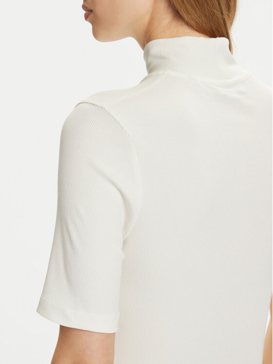 Marc O'Polo Marc O'Polo Rollkragenpullover M08 2076 51177 Weiß Slim Fit