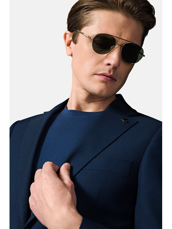 Lancerto Lancerto Garnitur Miami GA073123000004 Granatowy Slim Fit