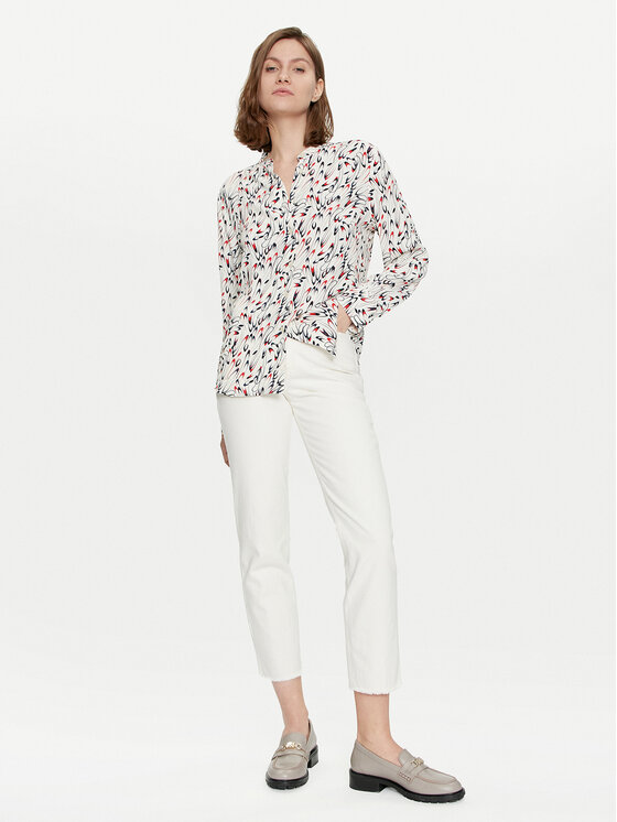 Tommy Hilfiger Tommy Hilfiger Marškiniai WW0WW42448 Écru Regular Fit