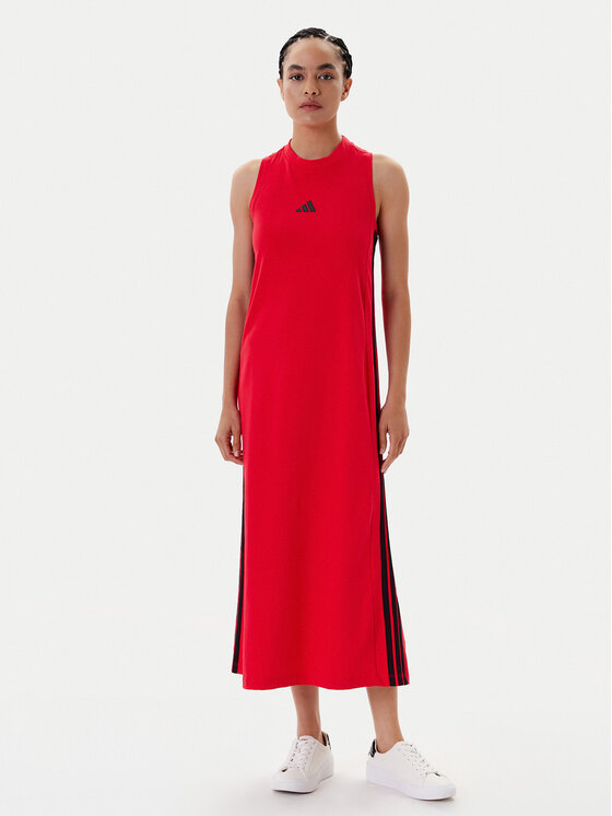 adidas adidas Kasdieninė suknelė Essentials 3-Stripes JE1206 Raudona Regular Fit