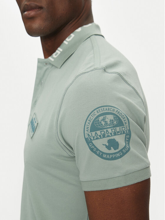 Napapijri Napapijri Polo E-Amundsen NP0A4IN9 Zelena Regular Fit