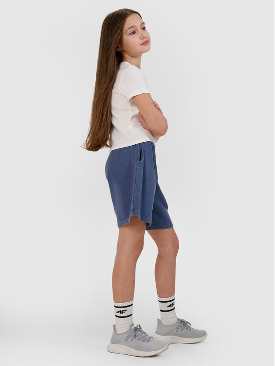 4F 4F Pantaloncini 4FJWSS25TSHOF483-32S Blu Regular Fit