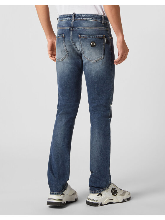 PHILIPP PLEIN PHILIPP PLEIN Jeansy 609 Niebieski Straight Leg