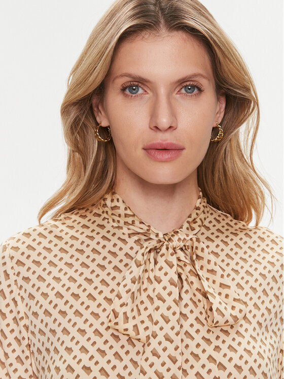 BOSS Boss Блуза Bitoa 50516710 Бежов Relaxed Fit