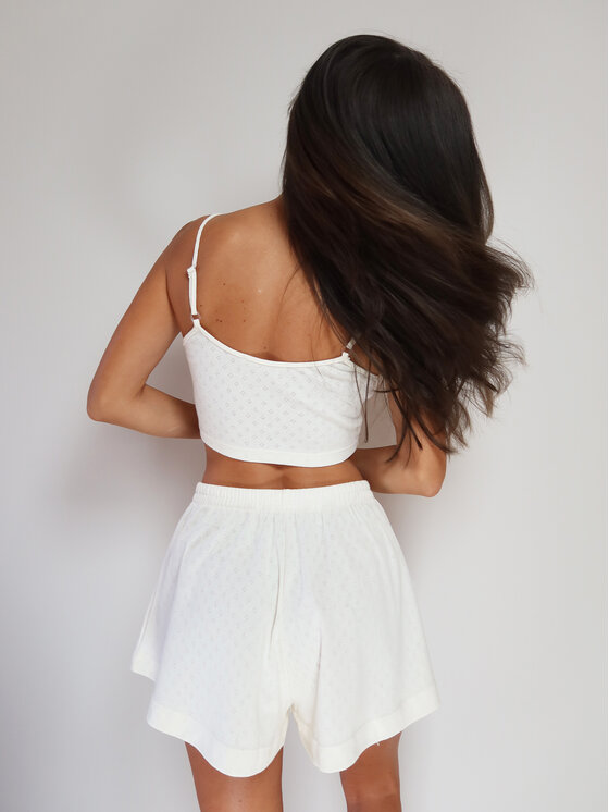 MissDenim MissDenim Koszulka piżamowa Bluzka do spania Beżowy Cropp Fit