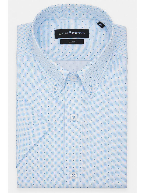 Lancerto Lancerto Koszula Milena KO073123000046 Błękitny Slim Fit