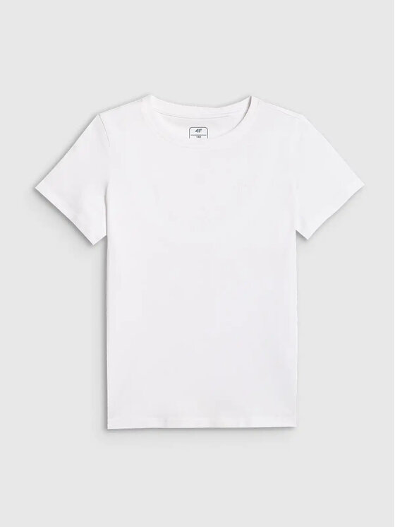4F 4F T-Shirt TTSHF2332-10 Biały Active Fit