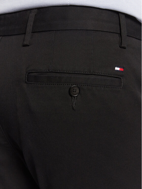 Tommy Hilfiger Tommy Hilfiger Pantaloni chino Denton 1985 MW0MW25964 Nero Straight Fit